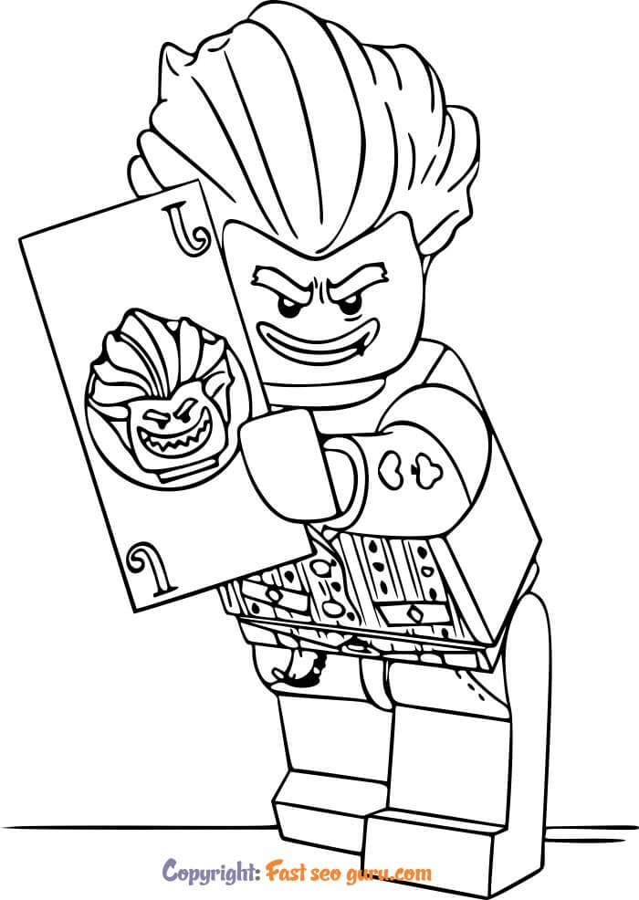 dc batman joker lego coloring pages